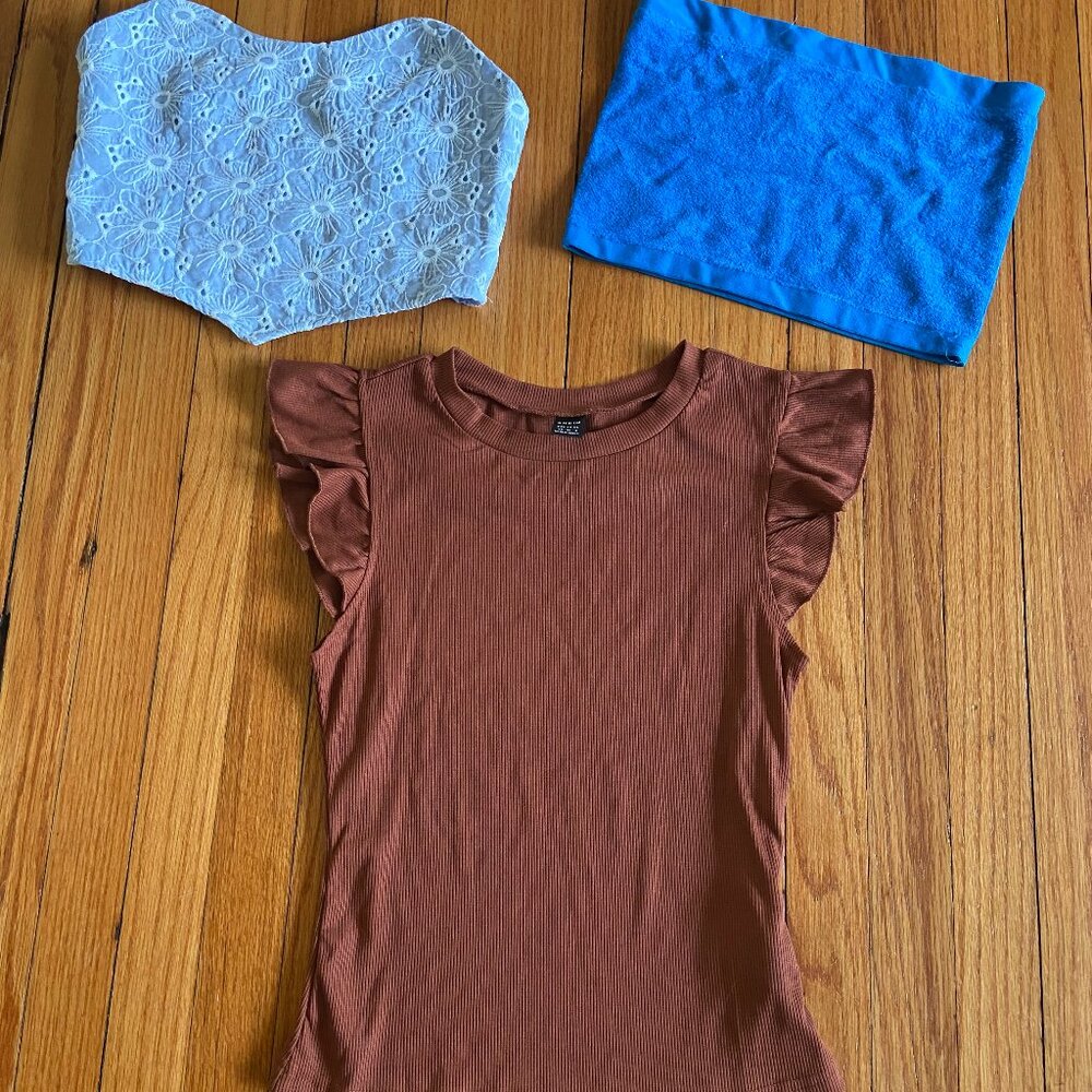 10 shein tops XS